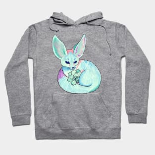 Fennec Fox with Succulent Hoodie